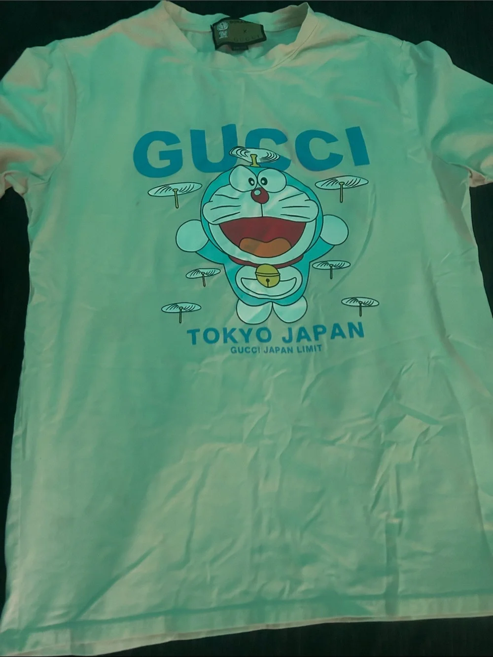 Gucci White Kids Graphic Doraemon Tokyo Japan Tee